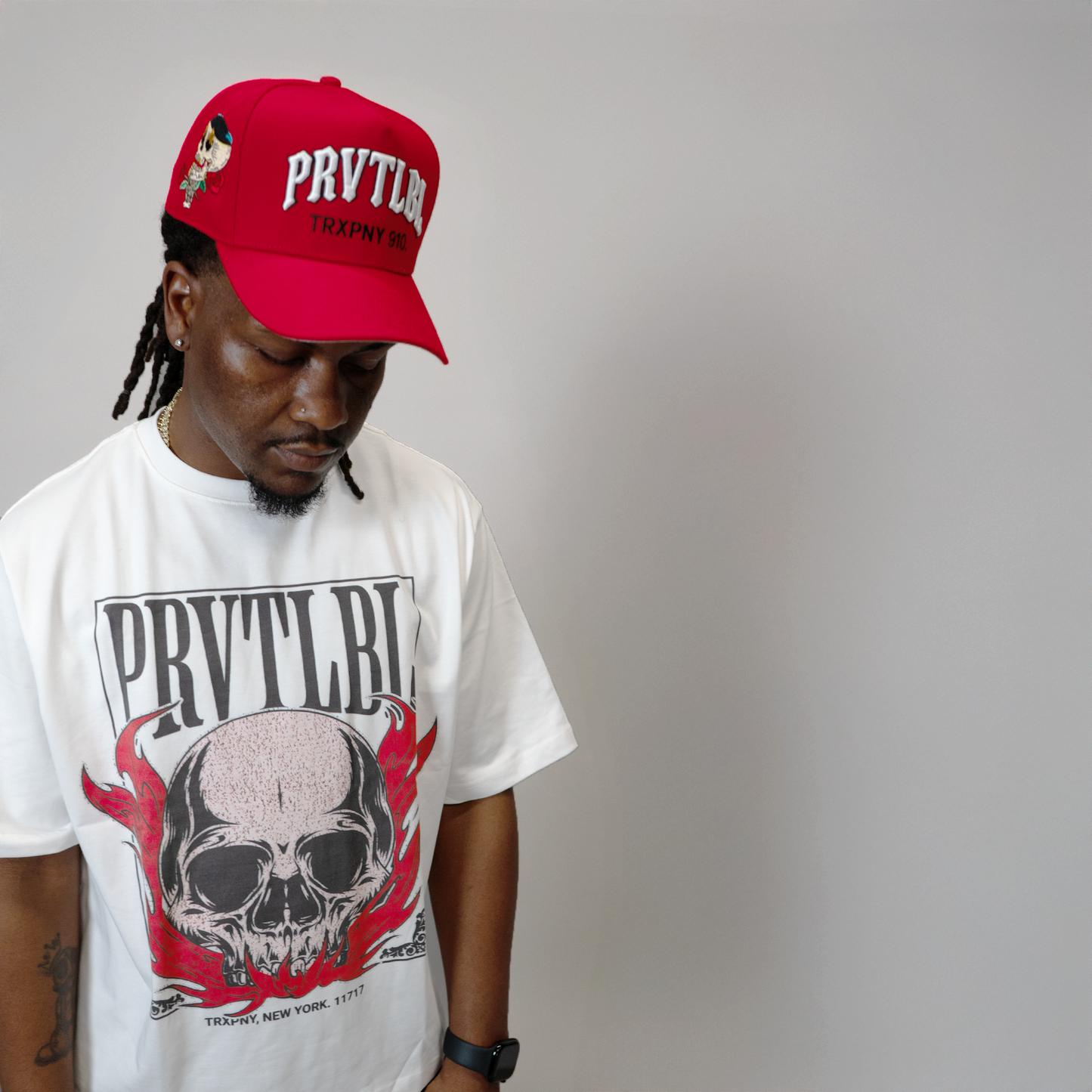 910 Flamers Skull Tee