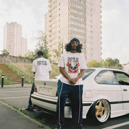 910 Flamers Skull Tee