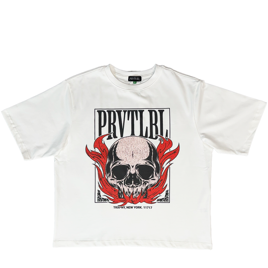 910 Flamers Skull Tee